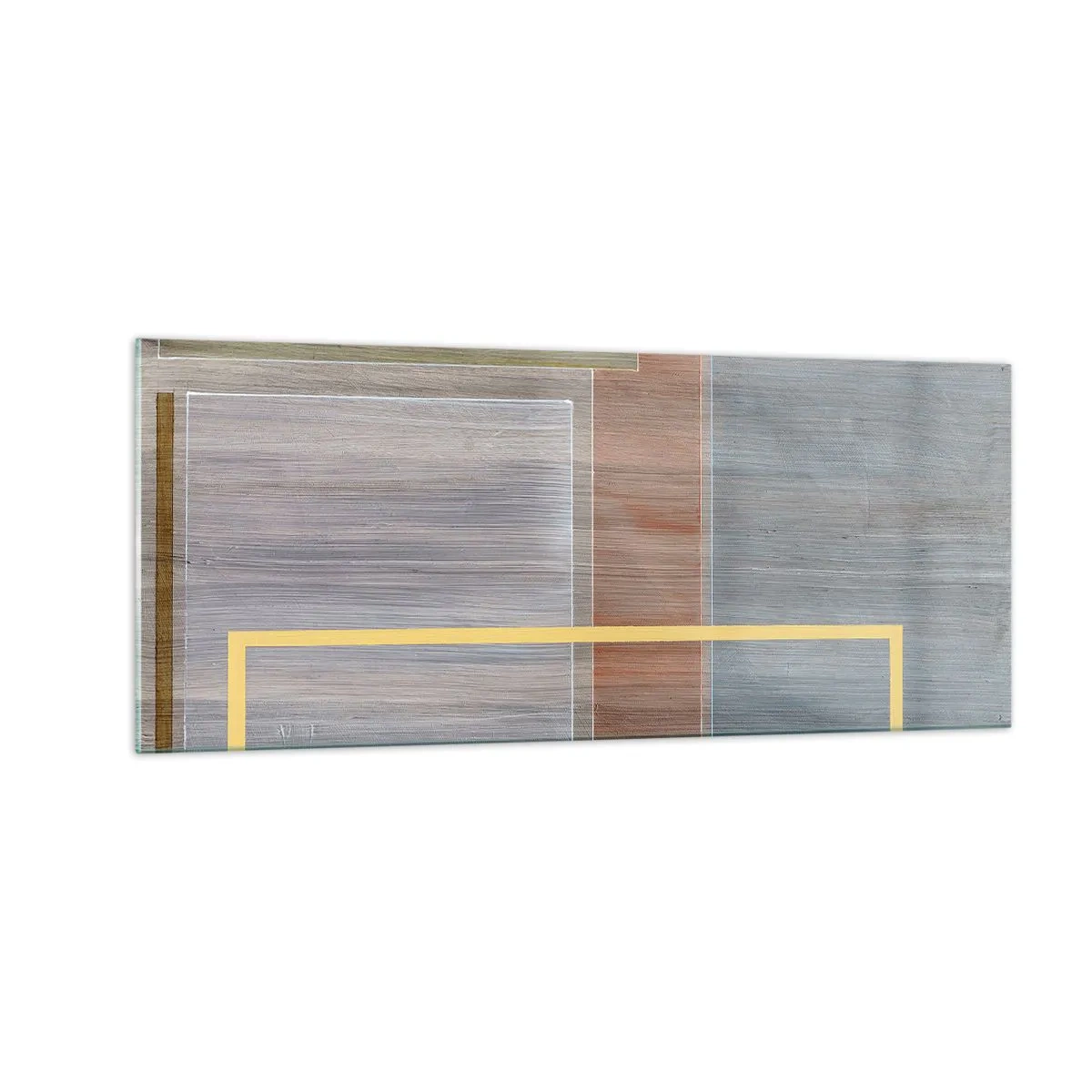 Billede på glas - Lige og rolig - 100x40 cm