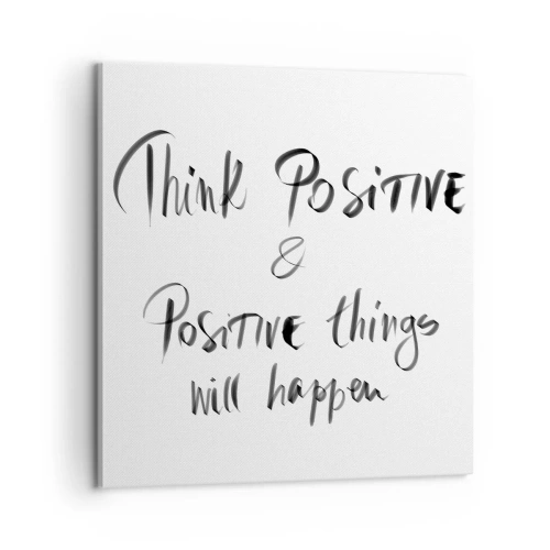 Lærredstryk - Billede på lærred - Hvordan skal man leve? - 60x60 cm