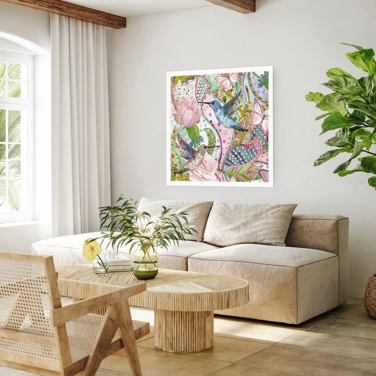 Plakat - Forviklet i vinstokkene - 60x60 cm