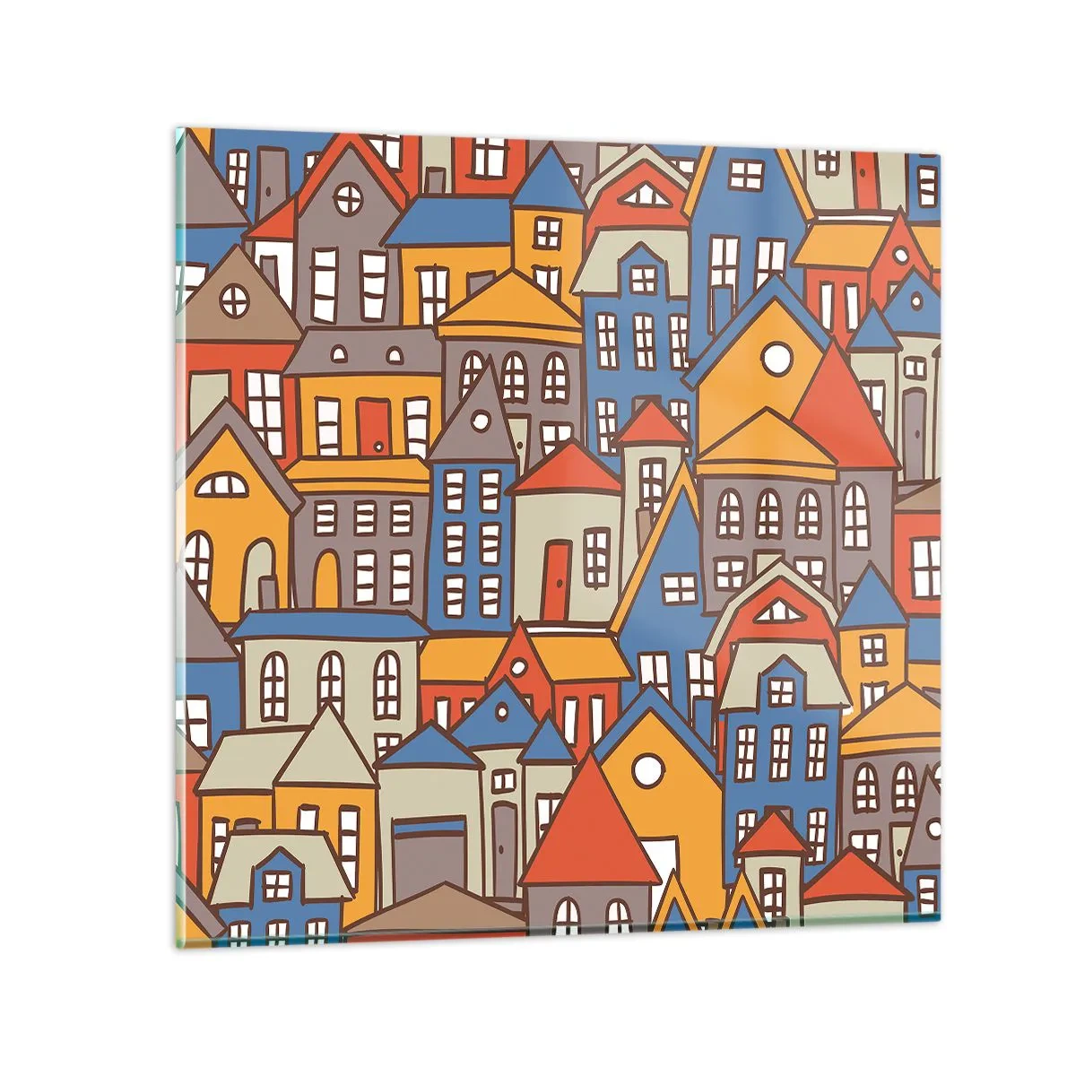 Billede på glas - Bag huset - 30x30 cm