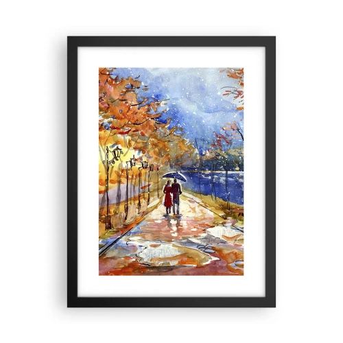 Plakat i sort ramme - Sammen indtil tidsfristen - 30x40 cm