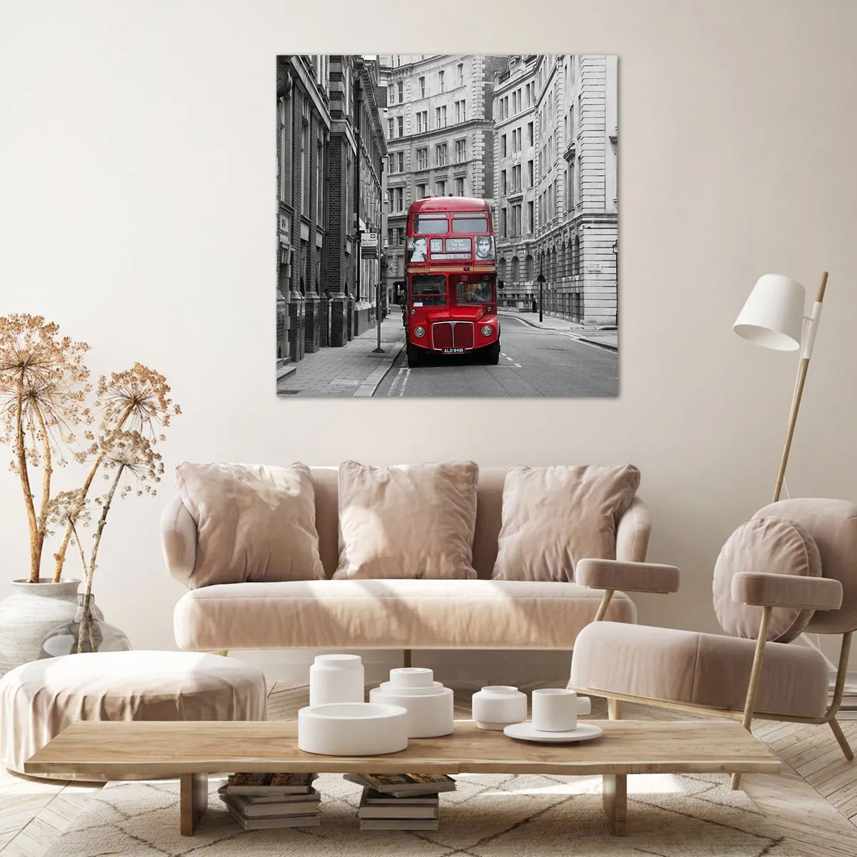 Lærredstryk - Billede på lærred - Hverdagen behøver ikke at være grå - 60x60 cm