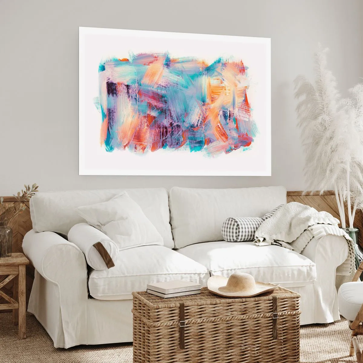 Plakat - Farverigt rod - 50x40 cm