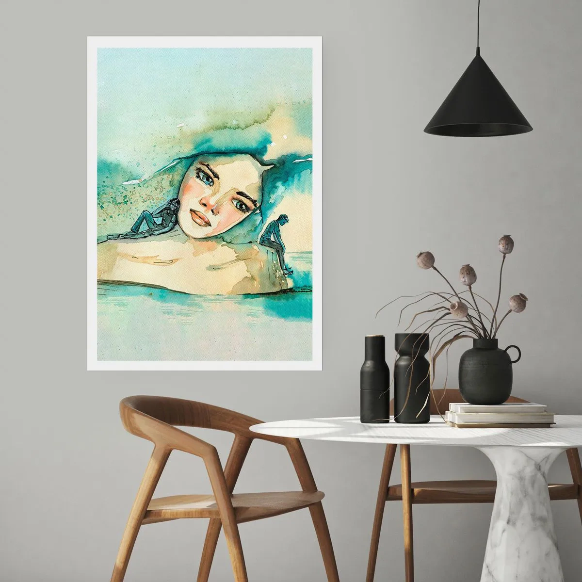 Plakat - Am I blue? - 70x100 cm