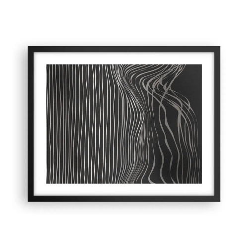 Plakat i sort ramme - Rytme og accent - 50x40 cm