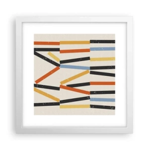 Plakat i hvid ramme - Vandret komposition - 30x30 cm