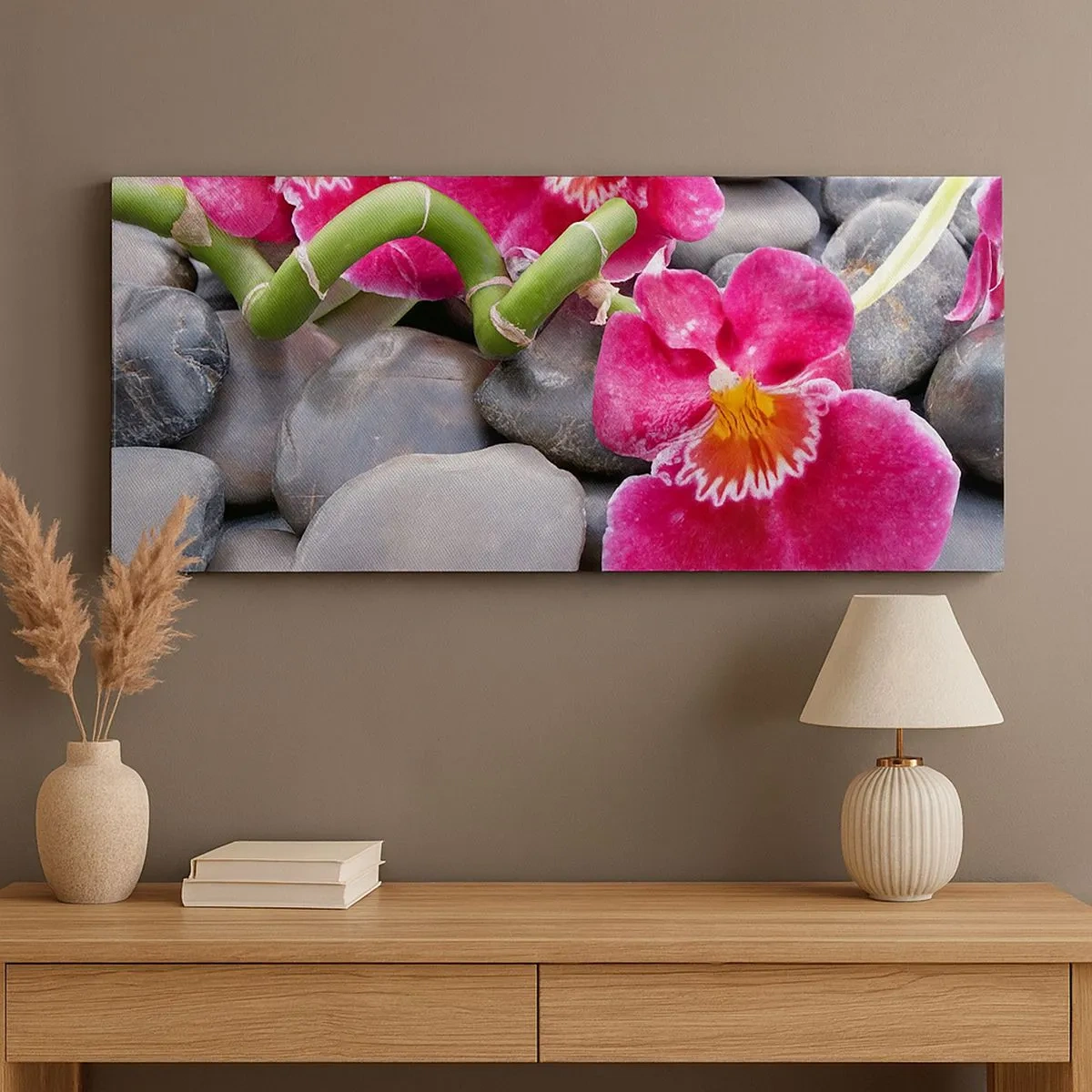 Lærredstryk - Billede på lærred - Kulde og varme - 100x40 cm