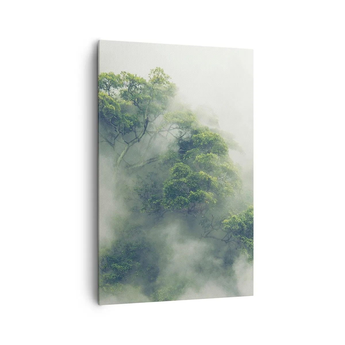 Lærredstryk - Billede på lærred - Pakket ind i tåge - 80x120 cm