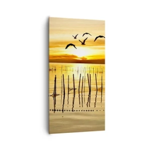 Lærredstryk - Billede på lærred - I fiskeriet - 65x120 cm