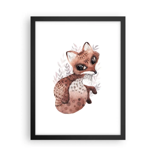 Plakat i sort ramme - Kun kærlighed - 30x40 cm