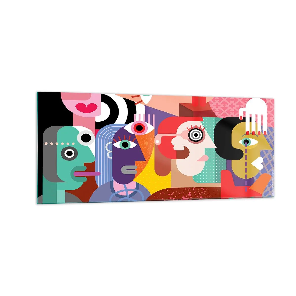 Billede på glas - Vi fra hr. Picasso - 100x40 cm