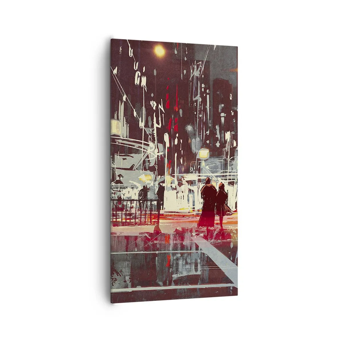 Lærredstryk - Billede på lærred - En storbyoverfart - 65x120 cm
