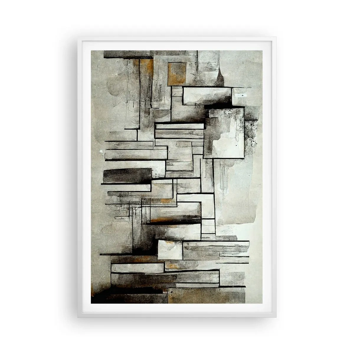 Plakat i hvid ramme - Enkelthedens kraft - 70x100 cm