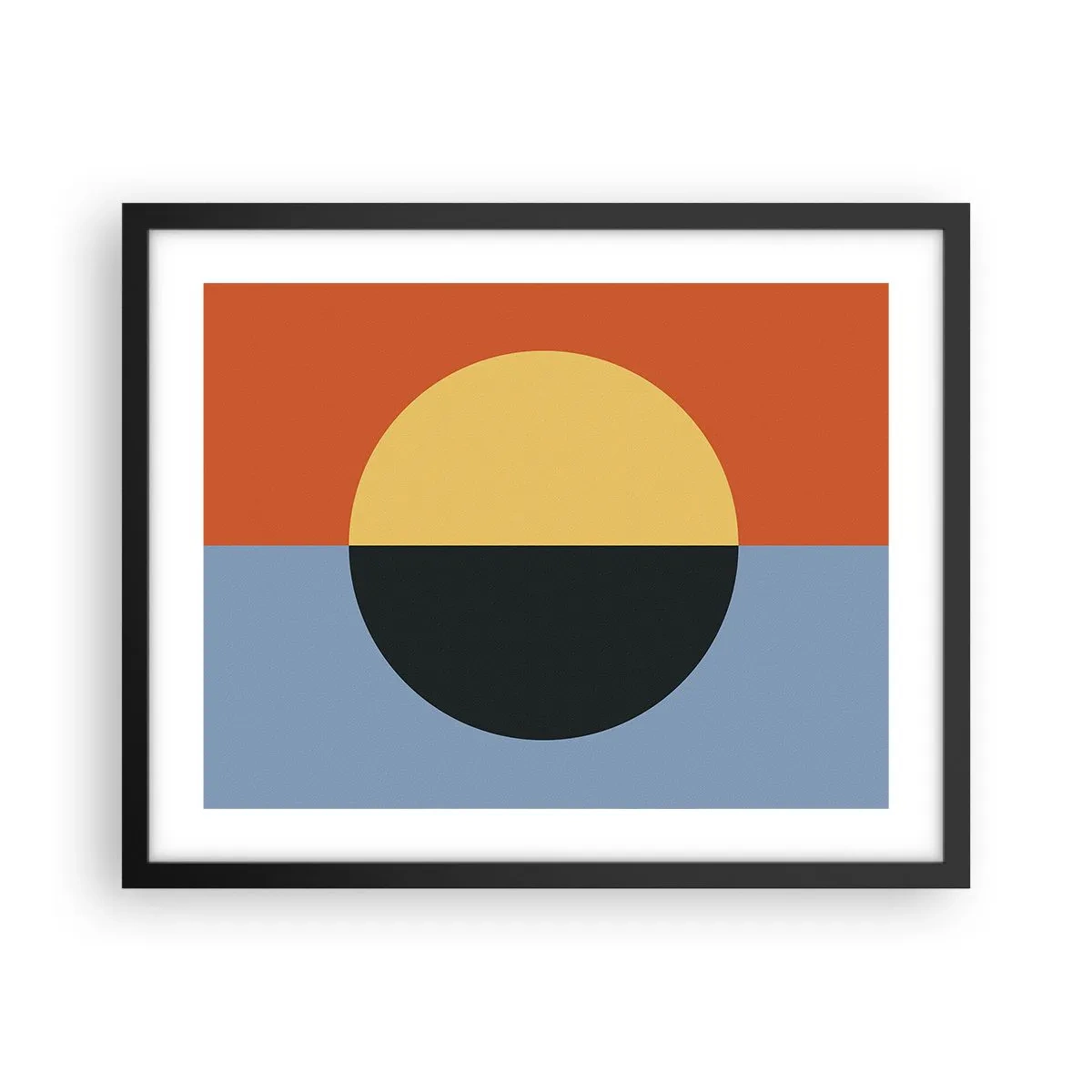 Plakat i sort ramme - En sammensætning af varme og kølighed - 50x40 cm