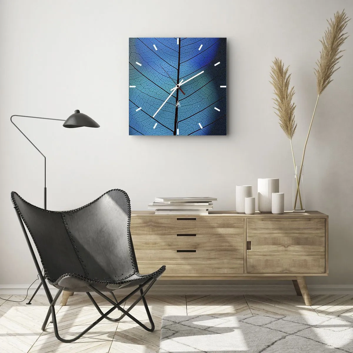 Vægur, Uret - Indviklet konstruktion - 40x40 cm