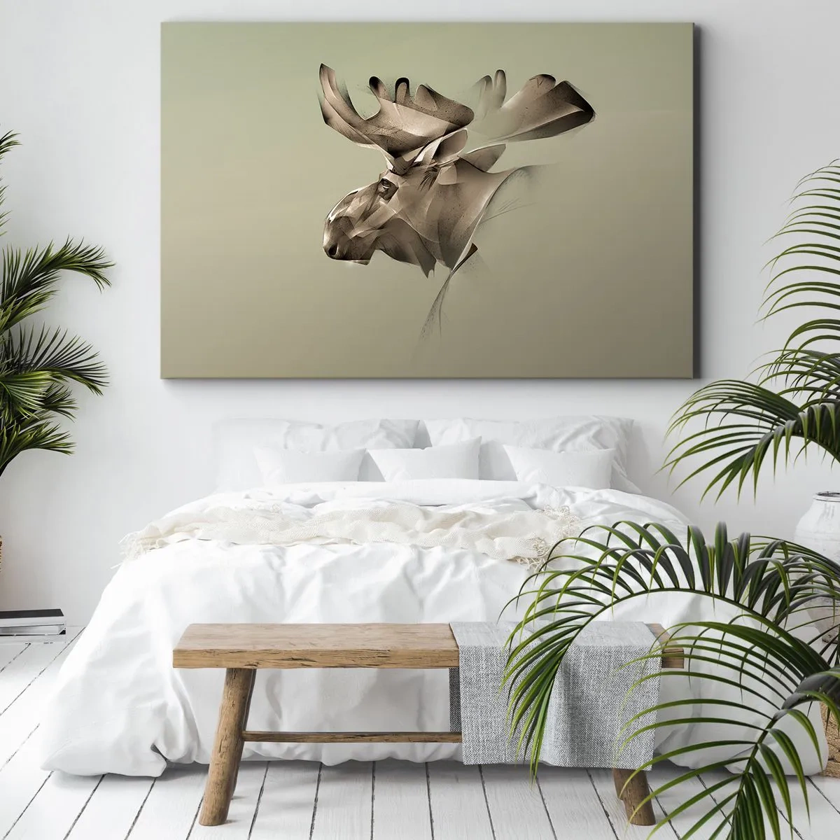 Lærredstryk - Billede på lærred - Den blide kraft af ro - 100x70 cm