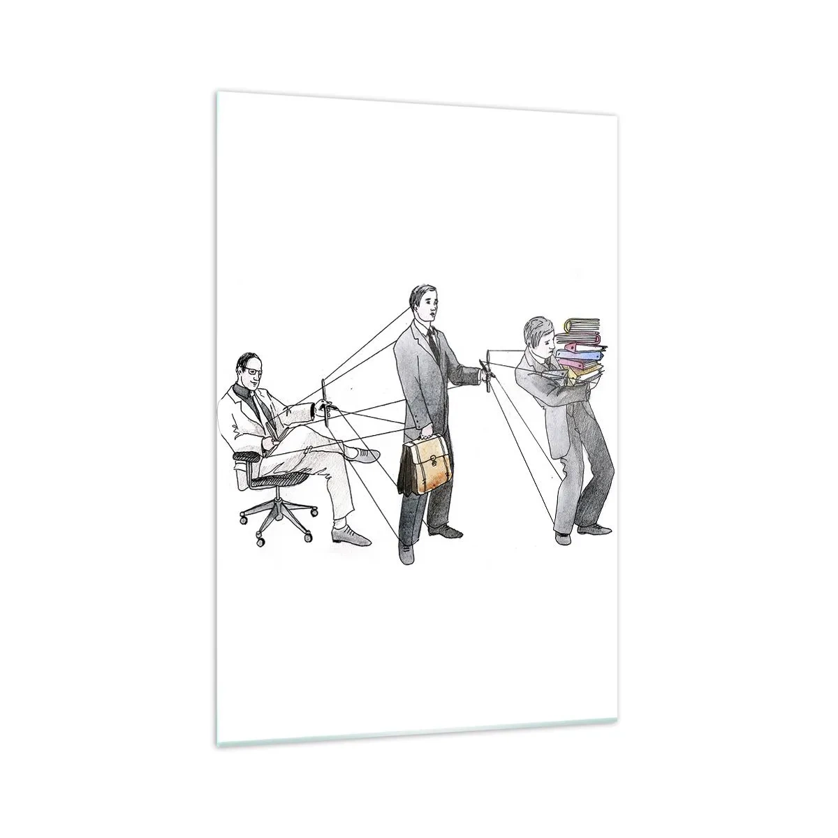 Billede på glas - Enhver har sin herre - 70x100 cm