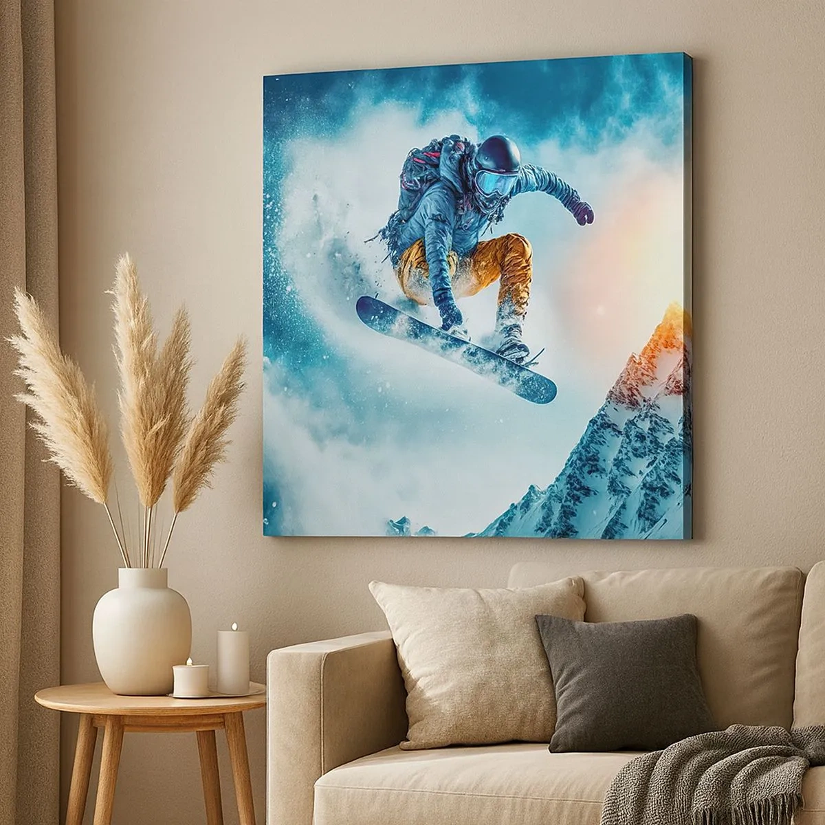 Lærredstryk - Billede på lærred - Ekstreme følelser - 30x30 cm