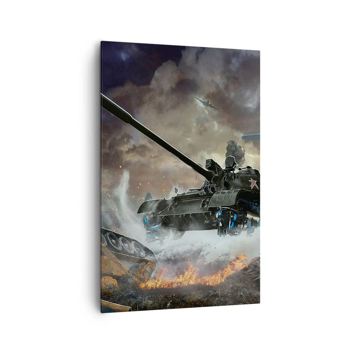 Lærredstryk - Billede på lærred - Kampen er frygtelig og smuk - 80x120 cm