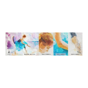 Prøve Fototapet Premium Canvas - Ubeskrivelig ynde, subtil charme - Ballerina, Dans, Ballet - 100x30 cm