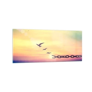 Billede på glas - Sejr for frihed - 120x50 cm