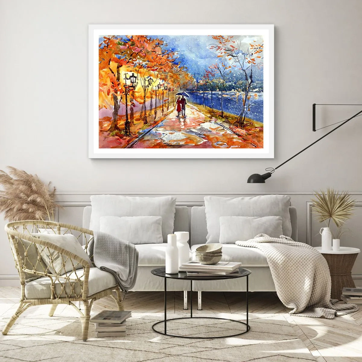 Plakat i hvid ramme - Sammen indtil tidsfristen - 40x30 cm