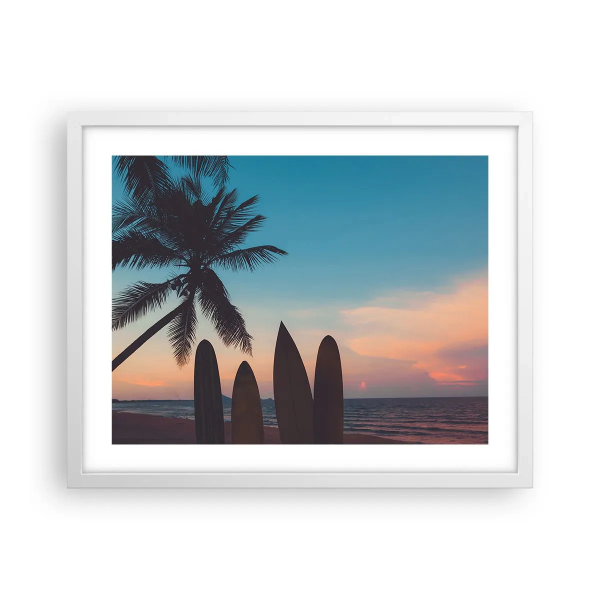 Plakat i hvid ramme - I morgen bliver også sjovt - 50x40 cm