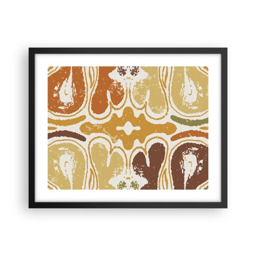 Plakat i sort ramme - Sentimental abstraktion - 50x40 cm