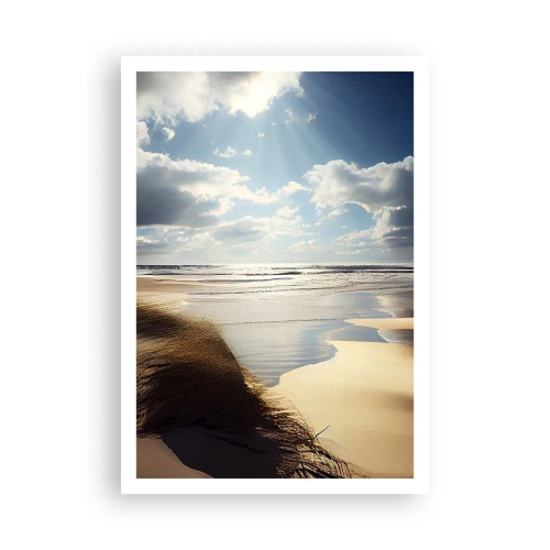 Plakat - Strand, vild strand - 70x100 cm