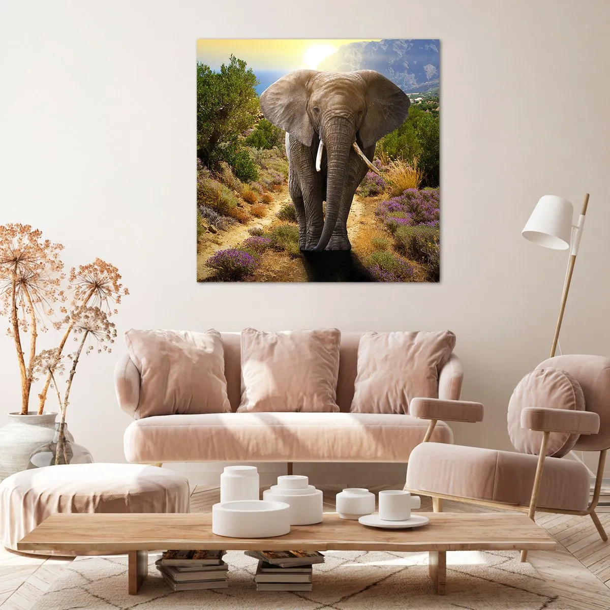 Lærredstryk - Billede på lærred - Sådan så Eden ud - 50x50 cm