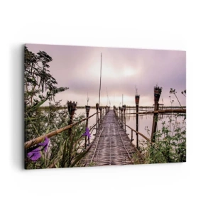 Lærredstryk - Billede på lærred - Den stille og rolige atmosfære i Asien - 120x80 cm