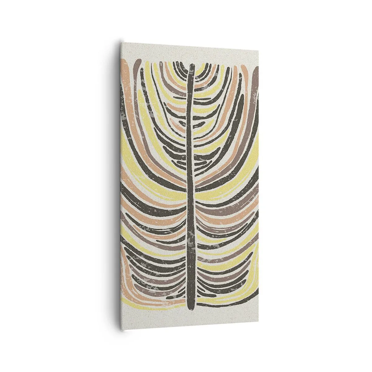 Lærredstryk - Billede på lærred - Levende abstraktion - 65x120 cm