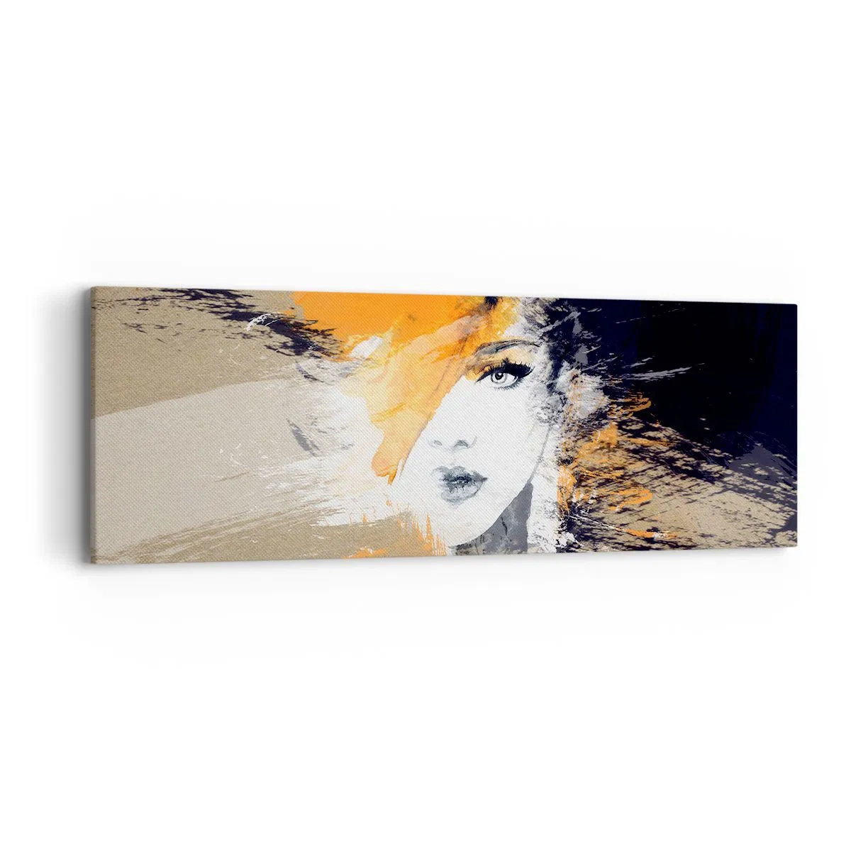 Lærredstryk - Billede på lærred - Og det bliver let - 90x30 cm