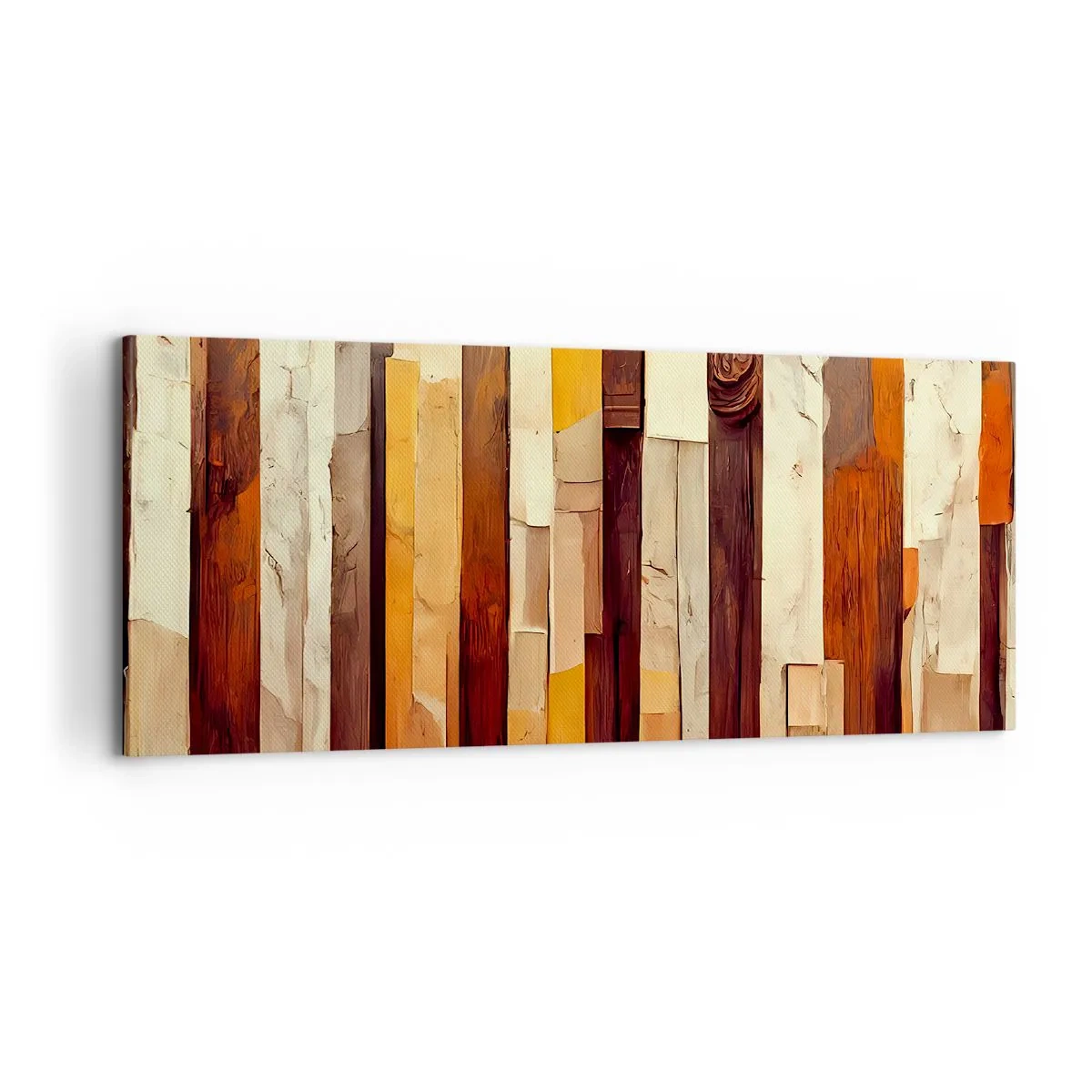 Lærredstryk - Billede på lærred - Hymne af skovens træer - 100x40 cm