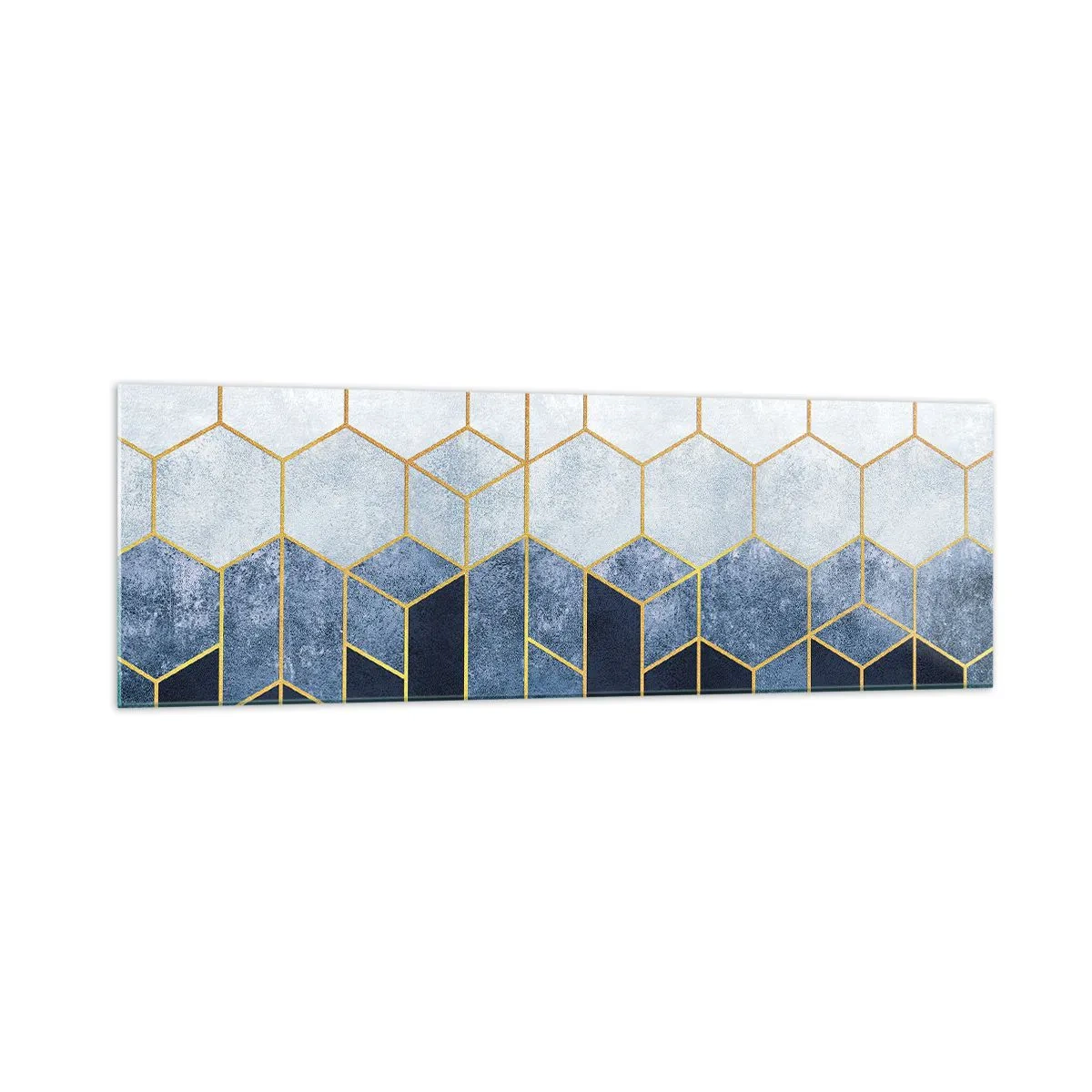 Billede på glas - Komposition i synkoperet rytme - 160x50 cm