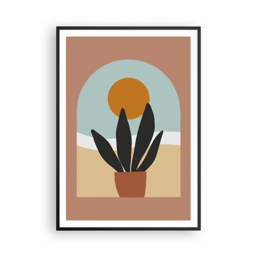 Plakat i sort ramme - Små glæder - 70x100 cm