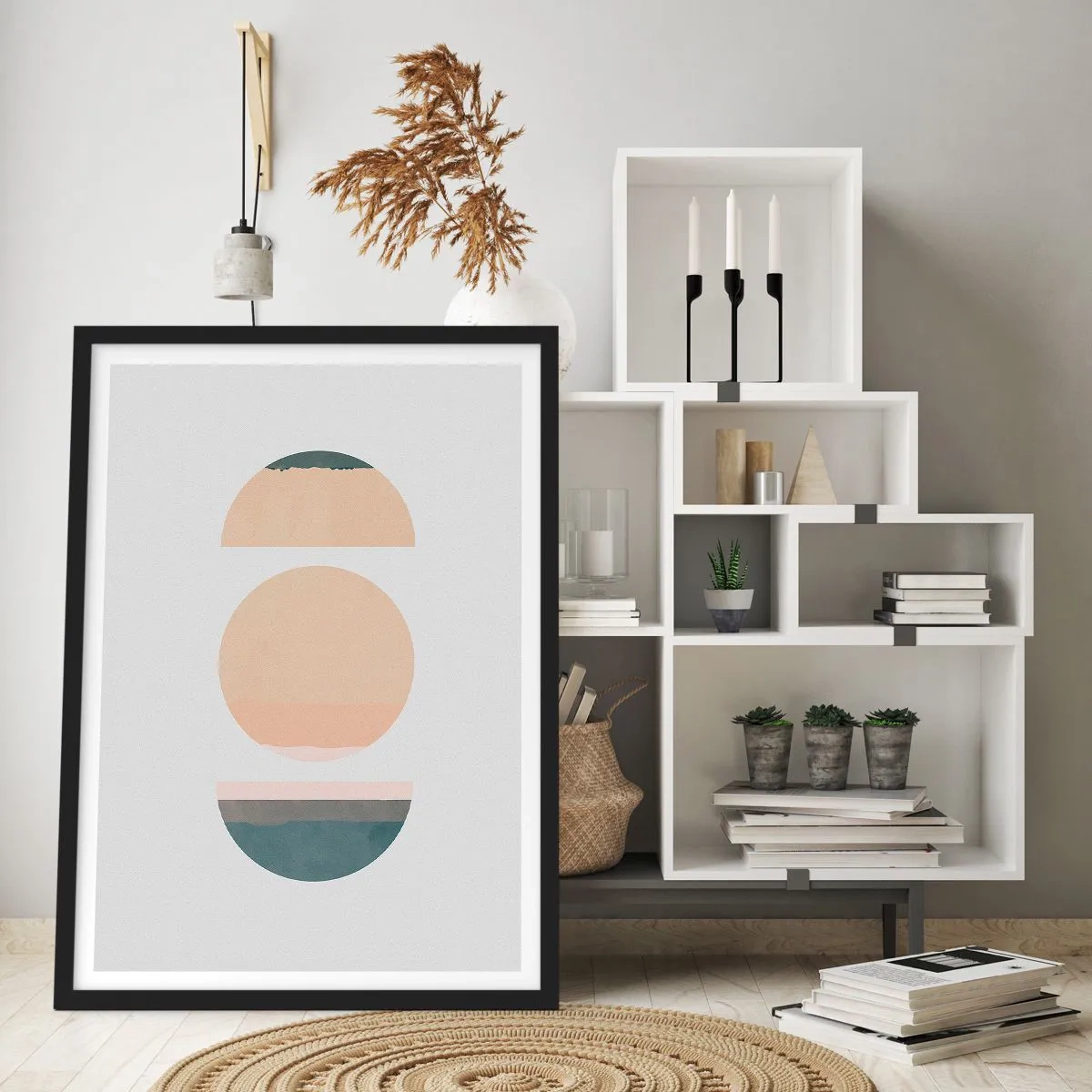 Plakat i sort ramme - Hjul for hjul - 40x50 cm