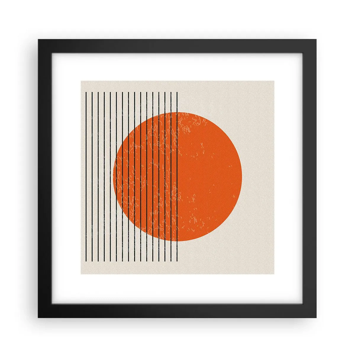 Plakat i sort ramme - Altid solen - 30x30 cm