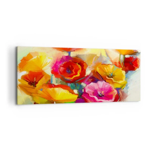Lærredstryk - Billede på lærred - Ikke kun rødt - 120x50 cm
