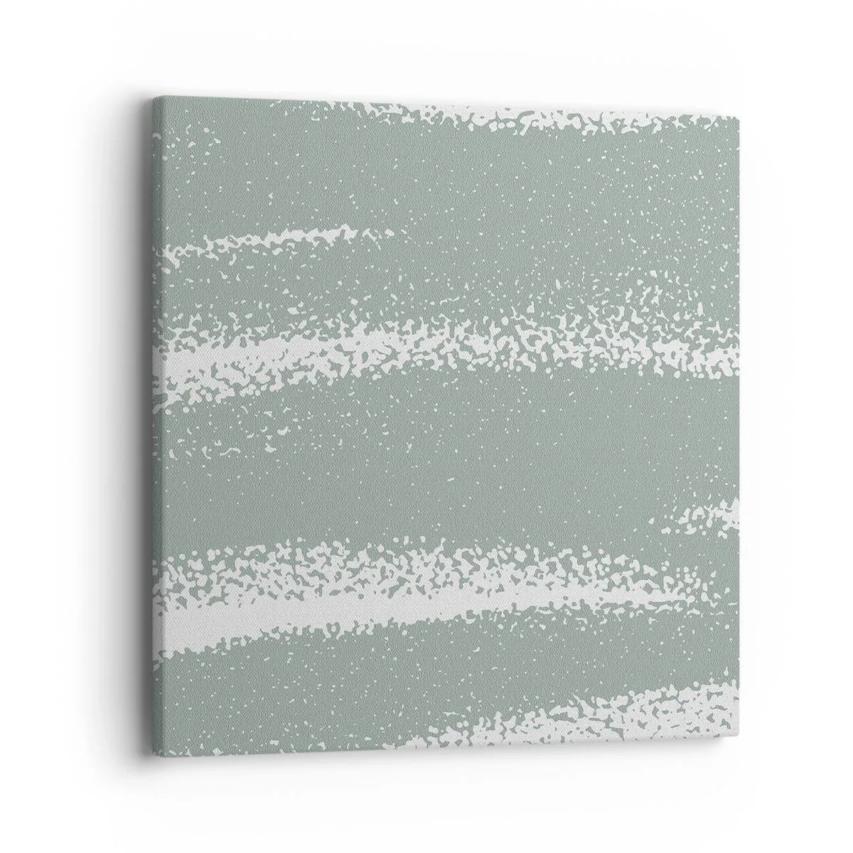 Lærredstryk - Billede på lærred - Abstraktion i vinterstemning - 40x40 cm