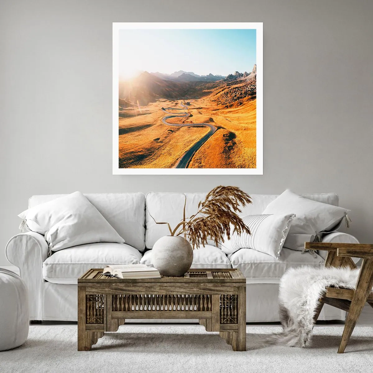 Plakat - I en gylden dal - 60x60 cm