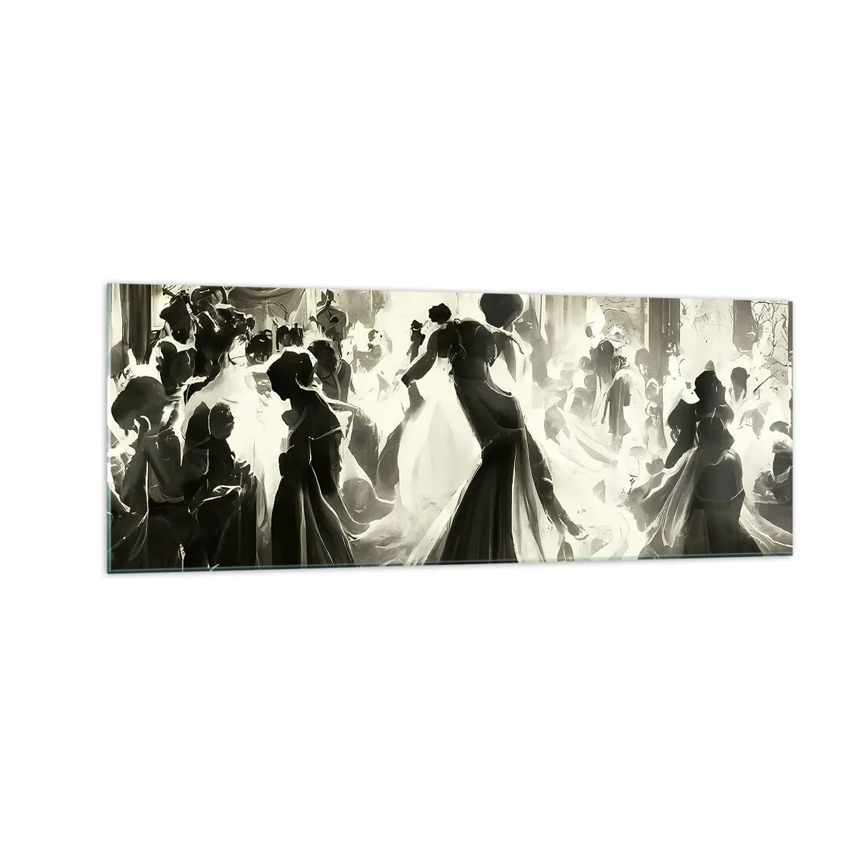Billede på glas - Den store maskerade - 140x50 cm
