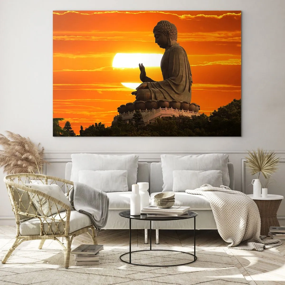 Billede på glas - Uden frygt for verden - 120x80 cm