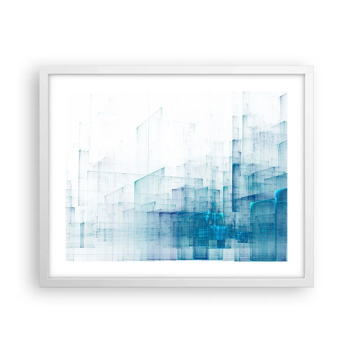 Plakat i hvid ramme - Hvordan rummet blev til - 50x40 cm