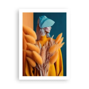 Plakat - Fluffy portræt - 50x70 cm