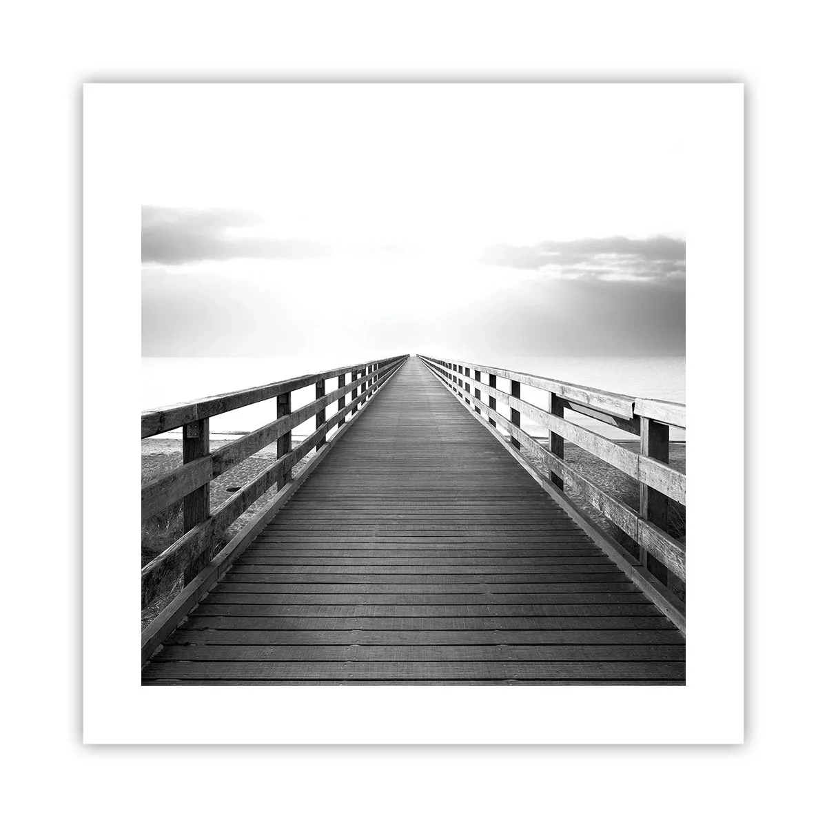 Plakat - Ind i det fjerne… - 40x40 cm