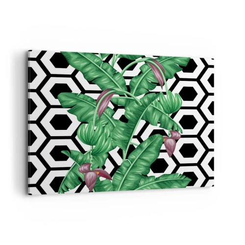 Lærredstryk - Billede på lærred - Symmetrisk komposition fra naturen - 120x80 cm