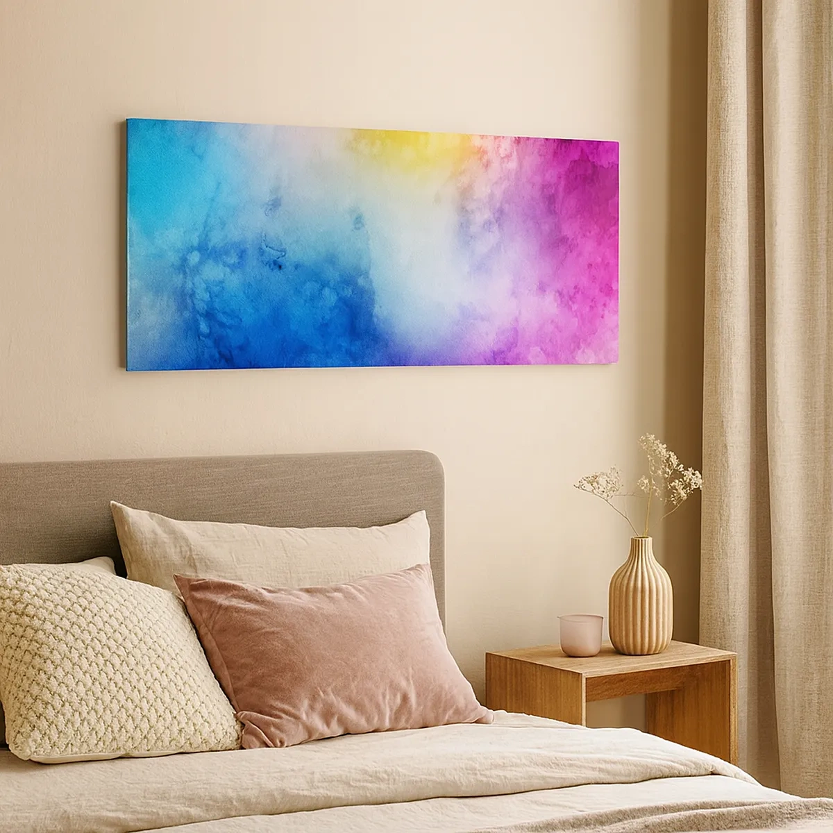 Lærredstryk - Billede på lærred - Næsten i den syvende himmel - 30x30 cm