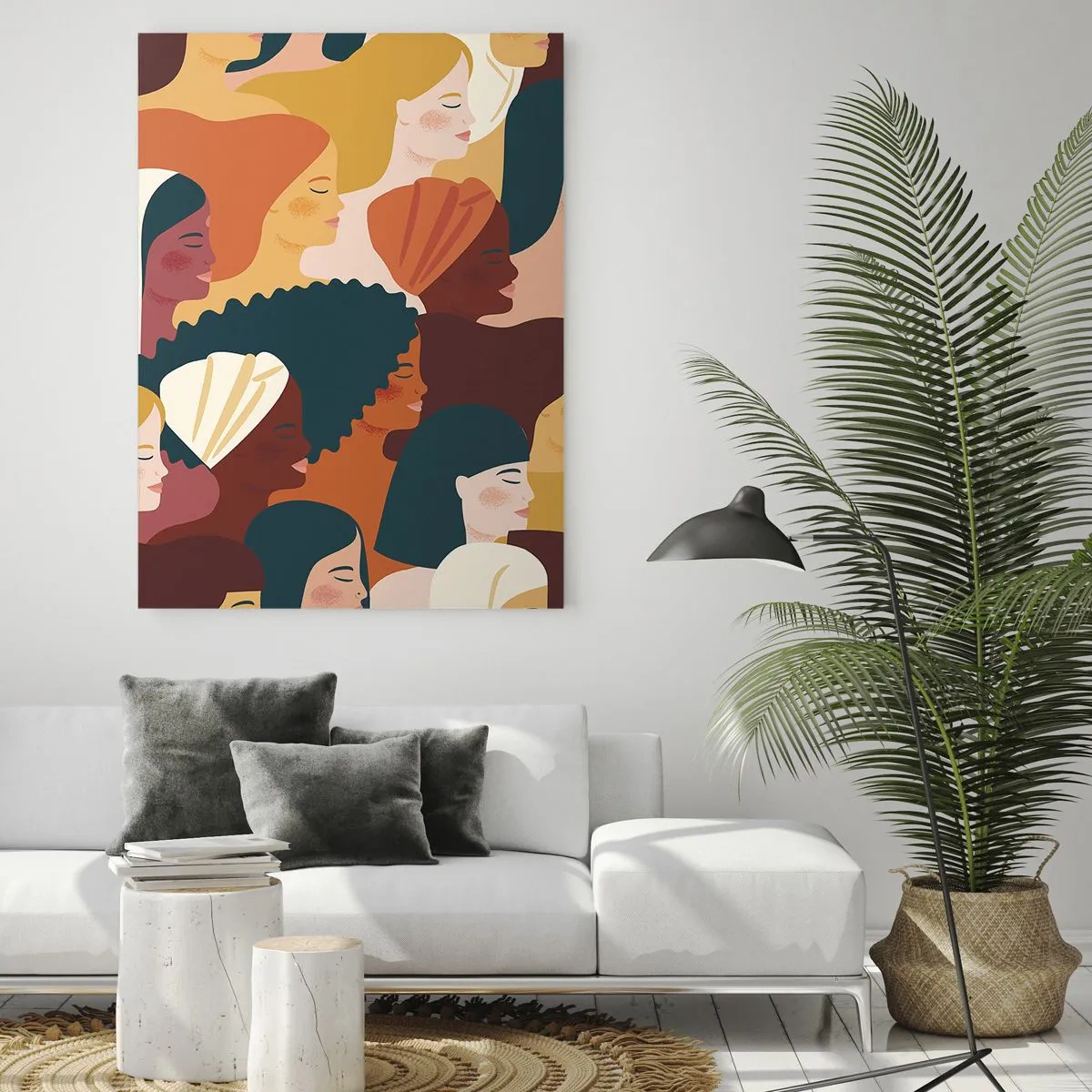 Billede på glas - Kun kvindelighed - 50x70 cm