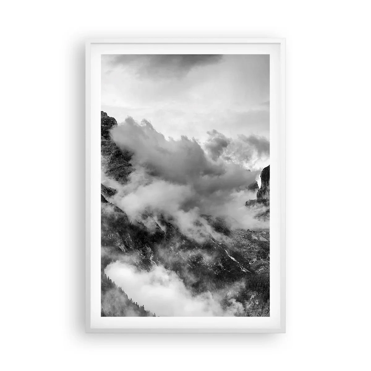 Plakat i hvid ramme - Smukt og grusomt - 61x91 cm